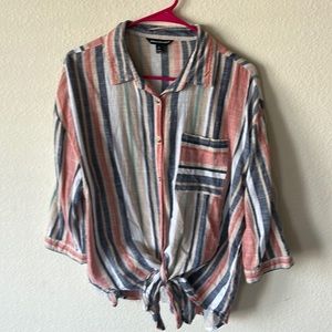 Linen Button Down